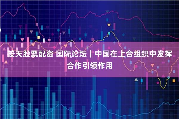 按天股票配资 国际论坛｜中国在上合组织中发挥合作引领作用